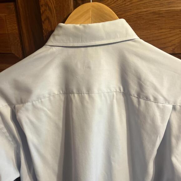 Lucasini Men’s Light Blue L. S 100% Cotton Button Up Dress Shirt Size 16.5 32/33 - Picture 6 of 6